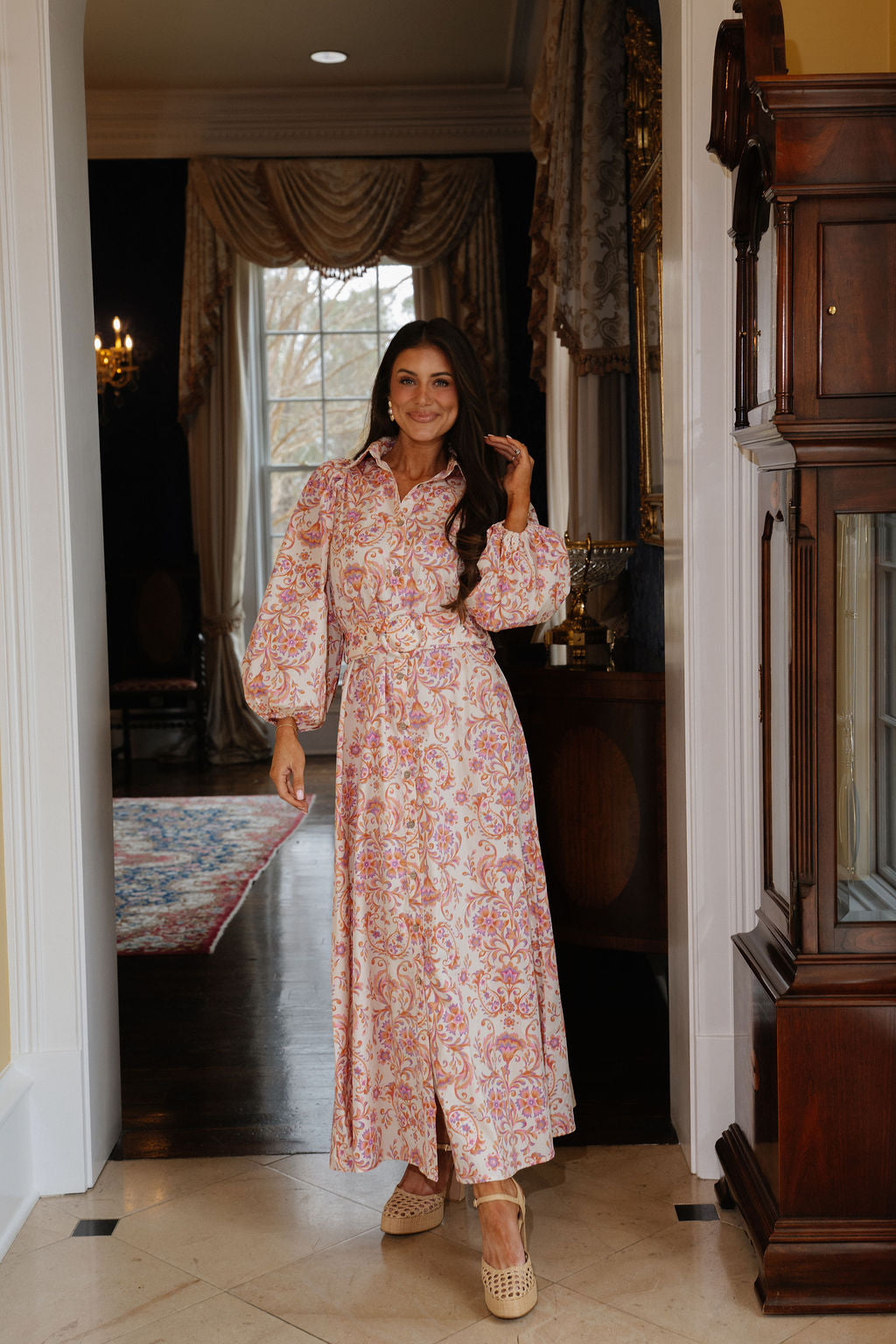 Bethany Dress-Cream Apricot