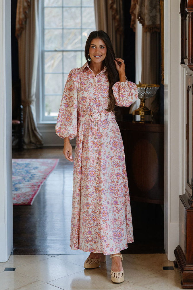 Bethany Dress-Cream Apricot