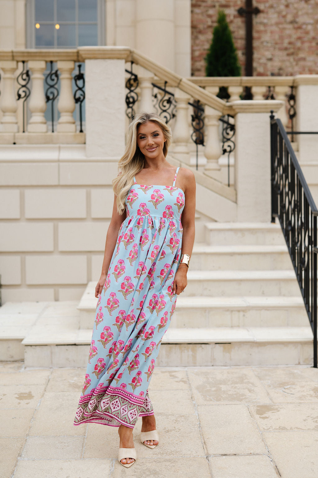 Harmonie Floral Maxi Dress-Multi