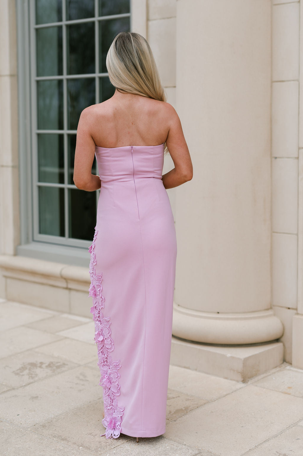 Tiffany Applique Maxi Dress-Light Orchid